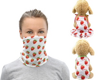 Load image into Gallery viewer, Strawberry Dog Dress or T-shirt and Neck Gaiter Bunbel