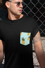 Load image into Gallery viewer, Matching Pup Apparel Pineapple Black Unisex pocket Tee