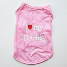 Load image into Gallery viewer, I Love Mommy & Love Daddy Dog T-Shirt