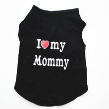Load image into Gallery viewer, I Love Mommy & Love Daddy Dog T-Shirt