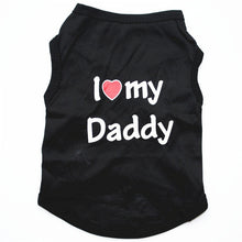 Load image into Gallery viewer, I Love Mommy & Love Daddy Dog T-Shirt